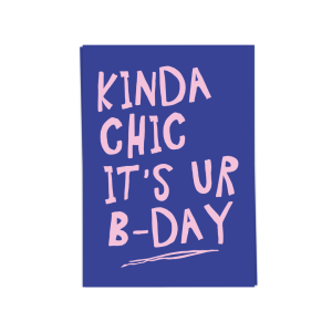 Kartica "Kinda chic"